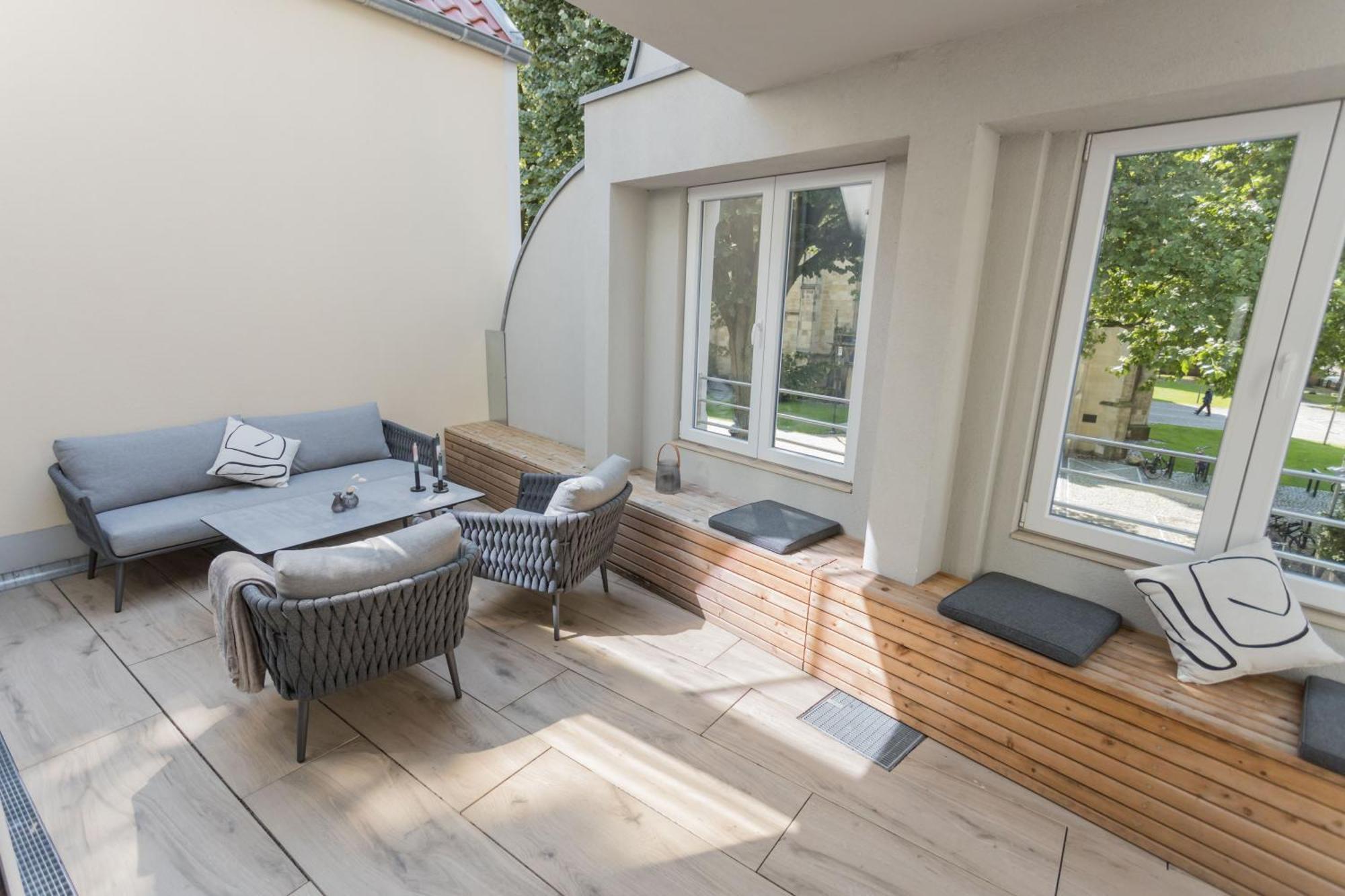 Stilvolles City-Apartment Glocke Ludinghausen Eksteriør billede